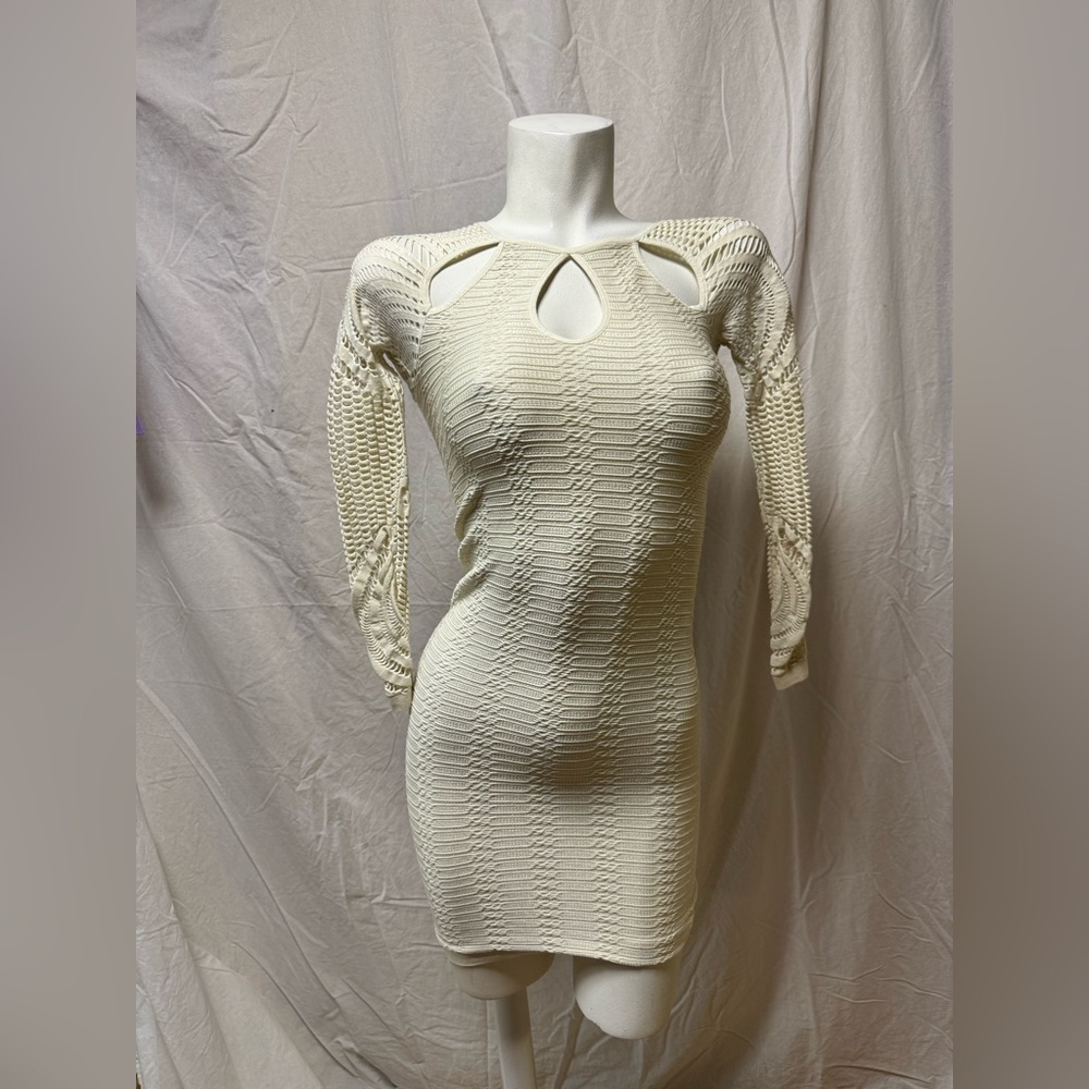 Bebe preowned cream dress. Size M/L